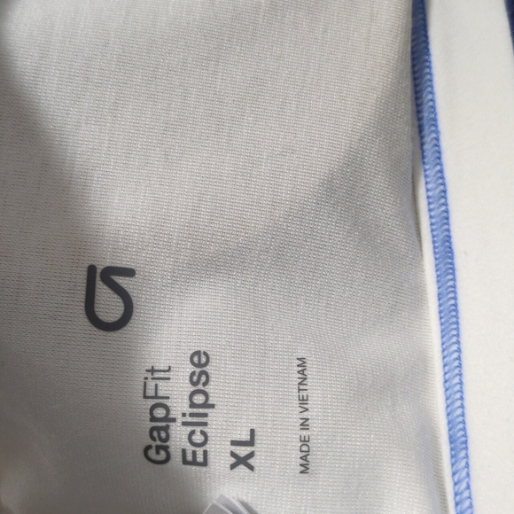 NWT XL GapFit Eclipse medium support strappy sports bra - blue and white tie dye - Picture 4 of 4